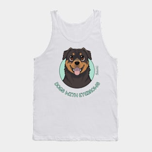 Dogs with eyebrows - Rottweiler Tank Top